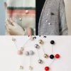 Hijab Scarf Pins Headscarf Clasp Shawl Pin Imitation Pearl Brooch Bouquet Pin Shawl Buckle Wedding Party Fashion Accessories