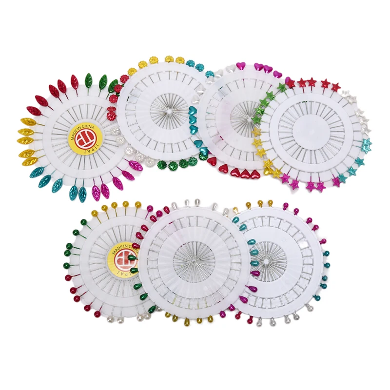 30Pcs/Set Colorful Heart Leaf Star Shawl Hijab Pins Abaya Scarf Brooches Jewelry