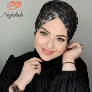 Islamic Black White Modal Hijab Abaya Hijabs For Woman Abayas Jersey Scarf Muslim Dress Women Turbans Silk Turban Head Undercap