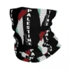 Palestine Palestinian Map Keffiyeh Thobe Bandana Neck Gaiter Printed Arabic Balaclavas Wrap Scarf Warm Headband Hiking Unisex