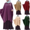 Niquabs One Piece Ramdan Burkha Muslim Khimar Long Tops Women Prayer Arab Islamic Farasha Overhead Gowns Clothing Abaya Kaftan