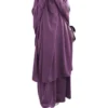 Eid Muslim Women Long Khimar+skirt 2 Piece Set Prayer Garment Abaya Ramadan Gown Dubai Arab Islamic Niqab Burka Jubah Jilbab