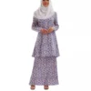 Eid Muslim Two Pieces Sets Dress Morocco Dubai Abayas Kaftan Islam Modest Arab Saudi Print Tops Skirt Suits Islam Ramadan