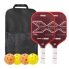 Lightweight Pickleball Paddle with High Grit and Spin, 3D Carbon Surface, USAPA Certified, 16mm Polypropylene Honeycomb Core, 3D