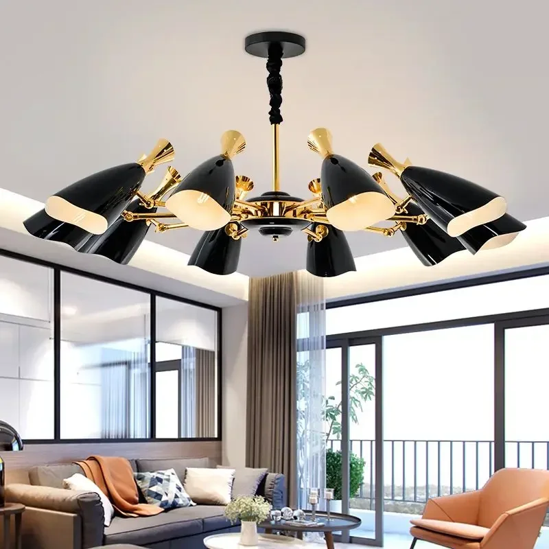 Modern LED Nordic Eyeglasses Ceiling Chandeliers Living Room Lamps Grand Grade Bedroom Dining Simple Light Luxury pendant light