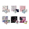 50JB 45x45cm Girls Women Printed Handkerchiefs Colorful Hankies Pocket Floral Pattern Square Hijab Handkerchiefs for Woman
