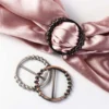 Waist Adjustment Fixed Snap Clothing Corner Knotted Buckles Multifunctional Hijab Scarf Clip Round Metal Scarf Buckle Classic