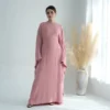 2024 New Pink Eid Ramadan Abaya Women Party Muslim modest Elegante Palestine Dresses dubai Islam Robe kaftan moroccan Clothes
