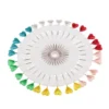 2x 30pcs Dressmaking Pins with Wheel for Sewing Tailor Hijab Wrap Scarf