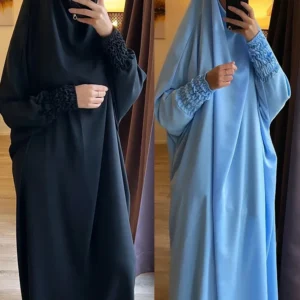 Ramadan Long Khimar Muslim One Piece Jilbab Dress Abaya Women Prayer Garment Saudi Arabic Prayer Dress Robe Burka Eid Niqab 2024