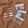 8Pcs/Set Solid Color Plastic Brooch Needle Safety Pin Elegantly Fix Scarf Hijab Brooch Baby Brooch Scarf Sewing Accessories