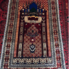 Alt-Text: 12.75 square feet prayer rug This handmade Afghan rug showcases traditional craftsmanship, preserving Afghan heritage and culture.