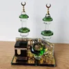 Saudi Arabia Travel Souvenirs Mecca Mosque Clock Tower Kaaba Minaret Crystal Models Middle East Muslim Desktop Ornaments Decor