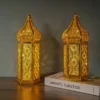 S/L EID Mubarak Wooden Pendant Ramadan Decoration for Home Night Light Islamic Muslim EID Gifts Abaya AL Adha Kareem Party Decor