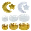 2/3pcs Eid Mubarak Food Tray Ramadan Kareem Fruit Basket Moon Star Food Serving Tray Islamic Muslim Party Decor Eid Al Adha Gift
