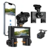 3.16 Inch WIFI Dashcam 1080P 4 Channels Car Black Box Camera Dash Cam with Night Vision Car Camera 150 Degree 360 Rotation