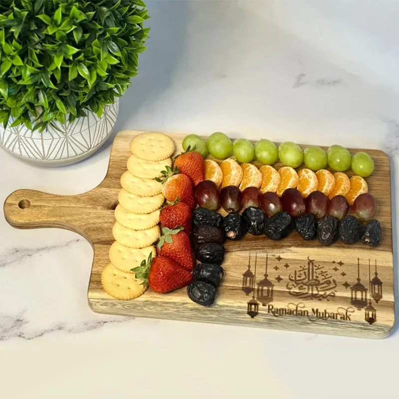 Arabic lantern Ramadan Mubarak Cutting Board Eid Al-Fitr Muslim Islamic Kareem kitchen Iftar suhoor Housewarming decoration gift