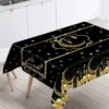 Ramadan Waterproof Rectangle Tablecloth EID Mubarak Decor Ramadan Kareem Islamic Muslim Tablecloth Ramadan Decoration 2023