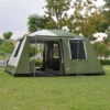 460*305*H210cm 2 Rooms 1 Mall Large Space 6 7 8 Persons Double Layers Camping Family Outdoor Tent For Hiking