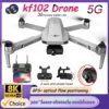 KF102 MAX Professional Drone 360° Laser Obstacle Avoidance GPS FPV Dual HD Camera UAV and Brushless Motor 5G WiFi RC Quadcopter