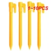 1~10PCS Outdoor Travel Camping Tents Stakes Pegs Pins Trip Plastic Heavy Duty Tent Nails Fixing Tent Mat Stake Nails Wholesale 7