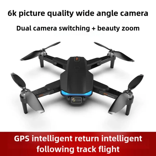 6K Wide-angle Drone HD Brushless Professional GPS 5G Motor Dual Camera Dron Fodable RC Quadcopter FPV Helicopter
