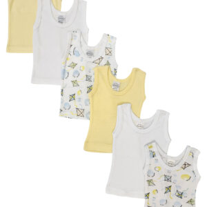 Unisex Baby 6 Pc Tank Tops Nc_0484s