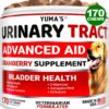Dog UTI Treatment   170 Treats   Cranberry Supplement for Dogs   Bladder Control for Dogs   Dog Urinary Tract Infection Treatment   UTI Medicine for Dogs Multivitamin   Dog Vitamins and Supplements