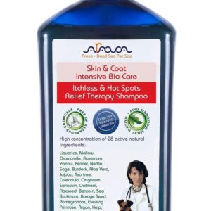 Arava Natural Medicated Dog Shampoo – Anti Yeast Anti Itch Dog Shampoo   Healthy Skin & Coat   First Aid in Hot Spots Ringworm Scrapes Abrasions & Dermatologic Infections   400ml   13.5 fl oz