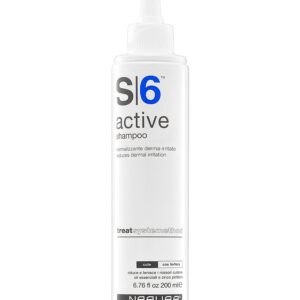 S6 Active Professional Anti Dandruff Shampoo with Tea Tree Oil 1% Pyrithione Zinc and 5% Salicylic Acid   Natural Itchy Scalp Treatment (6.76 fl oz) for Men and Women