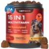 Dog Multivitamin Chews   Dog Vitamins 15 in 1   Joint Supplement for Dogs   Dog Vitamins & Supplements for Hip & Joint Immune System Glucosamine Chondroitin   Coat & Mobility   Itchy Skin Support